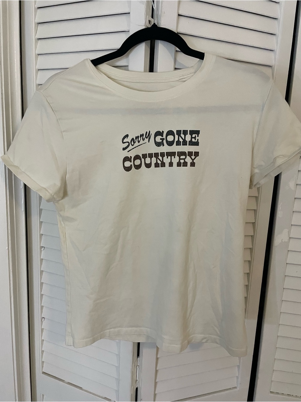 Sorry Gone Country Cream Kids Graphic Tee - Short Sleeve